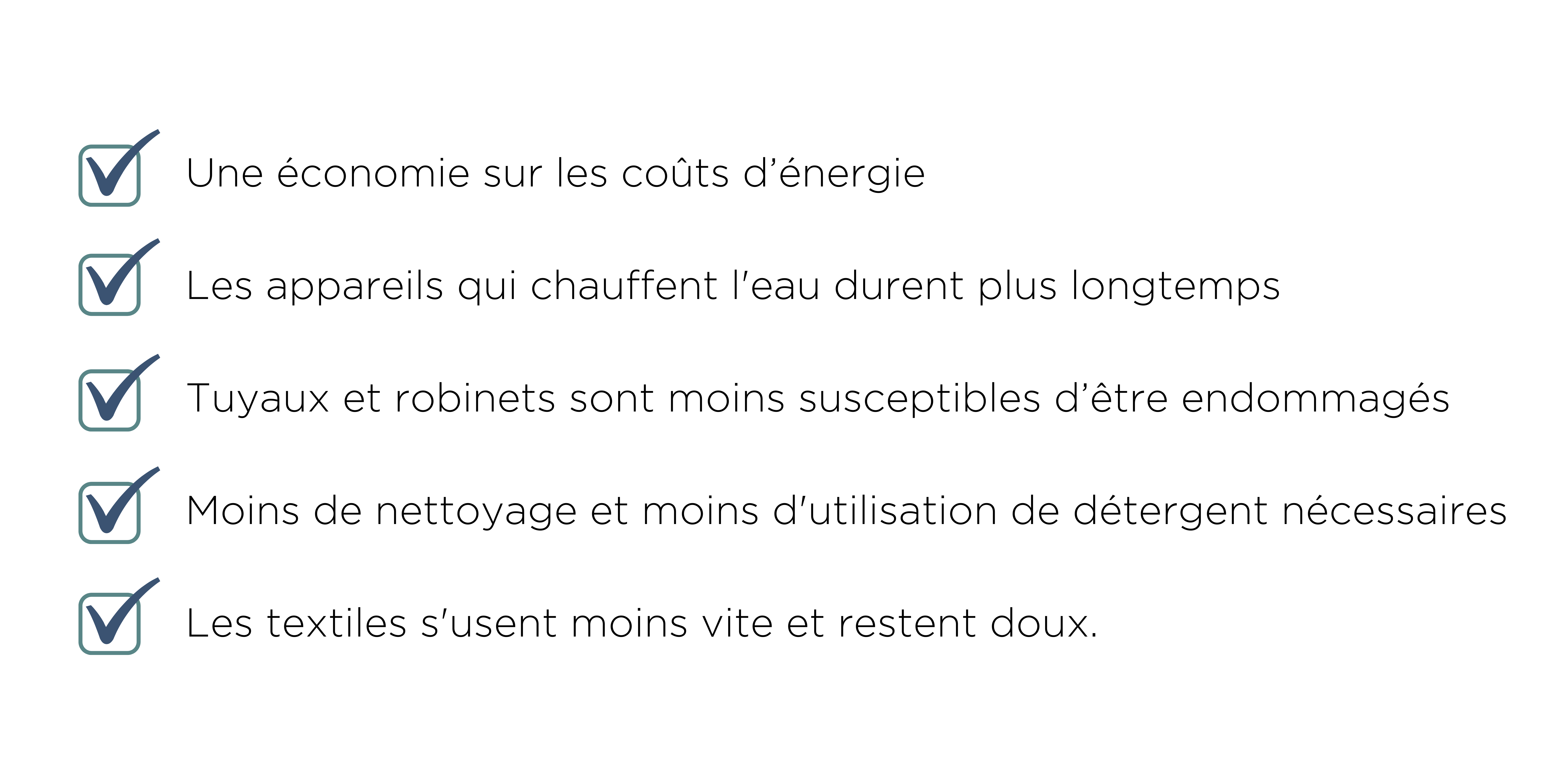 Les avantages de l’eau douce